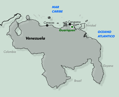 map of Venezuela